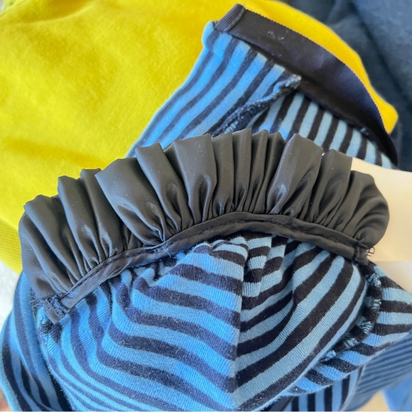 PushButton Blue Striped Turtleneck Avant Garde High Fashion Designer South Korea - Picture 7 of 8